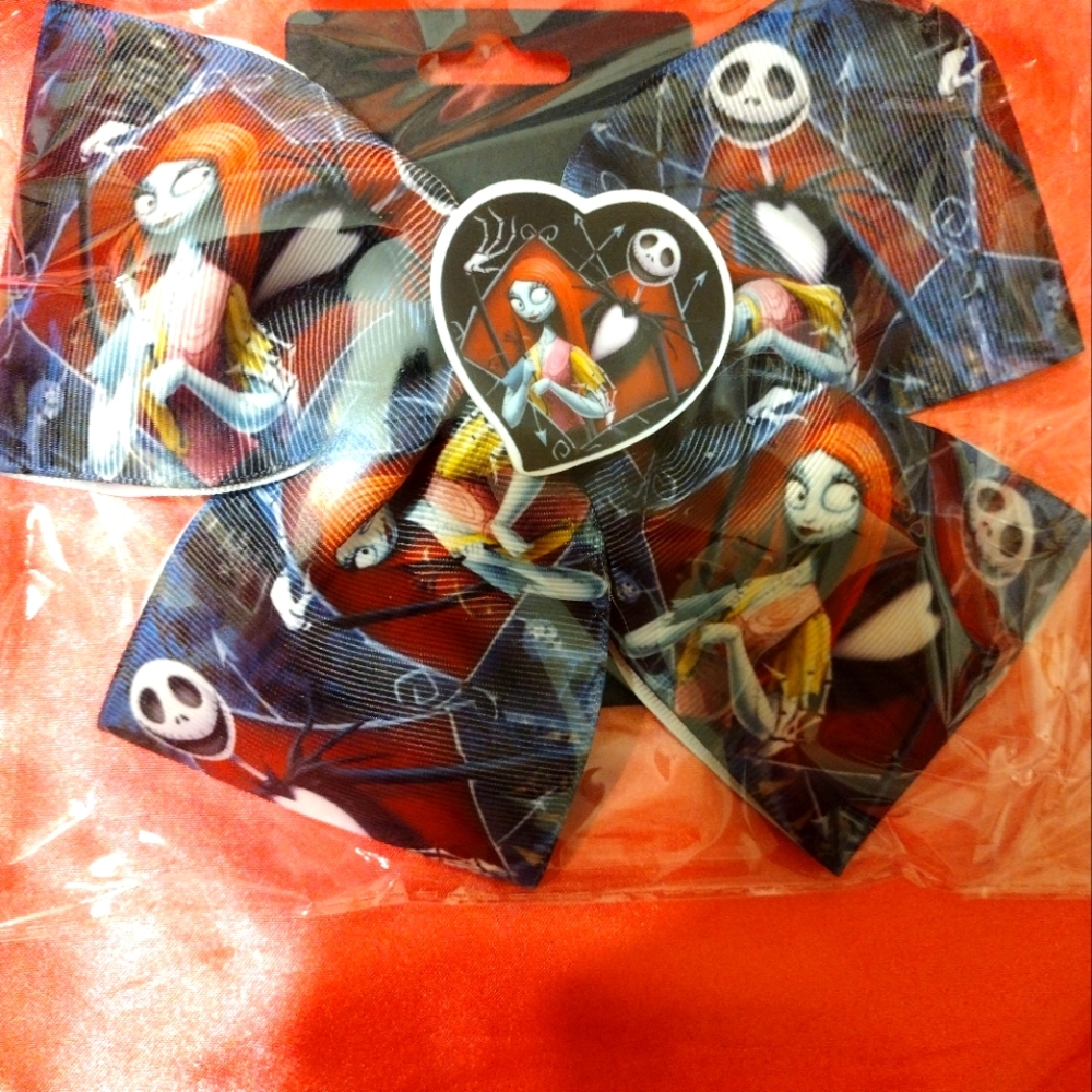 Good nightmare before Christmas hair bow
